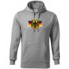 Nemecká orlica a vlajka - Mikina pánska Cape s kapucňou - XL ( Tmavosivý melír ) Nemecká orlica a vlajka - Mikina pánska Cape s kapucňou - XL ( Tmavosivý melír )