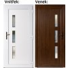 Soft Venus Vonkajšie vchodové dvere zlatý dub/bílá 98x198 cm pravé