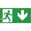 Piktogramy DS 300x150 pre rám DS E8 - Exit dolů R Piktogramy DS 300x150 pre rám DS E8 - Exit dolů R