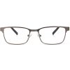 Bronzové dioptrické okuliare na čítanie s nosnými opierkami Dioptria: +4.0