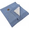 EKO pletená deka s podšívkou Jeans