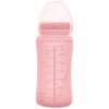 Everyday Baby sklenená fľaša so slamkou 240 ml, Rose Pink Everyday Baby sklenená fľaša so slamkou 240 ml, Rose Pink