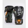 Boxerské rukavice VENUM ELITE - čierne/stříbrné/khaki Boxerské rukavice VENUM ELITE - čierne/stříbrné/khaki