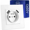 Elektrická zásuvka, USB nástenná Appio biela Elektrická zásuvka, USB nástenná Appio biela
