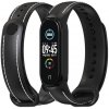 Mijobs TPU kožený remienok pre Xiaomi Mi Band 5 / 6 / 7, čierny Mijobs TPU kožený remienok pre Xiaomi Mi Band 5 / 6 / 7, čierny