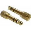 Adapter 6,35mm Stecker > 3,5mm 3Pin Buchse, schraubbar Adapter 6,35mm Stecker > 3,5mm 3Pin Buchse, schraubbar
