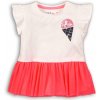 Minoti tunika dievčenská s krátkym rukávom Hut 8 bílá