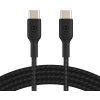 Belkin CAB004bt1MBK oplétaný USB-C - USB-C, 1m, černý Belkin CAB004bt1MBK oplétaný USB-C - USB-C, 1m, černý