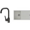 STRONG K-StrongSinks S3 Set drez Zala 860x500mm granit biela + Batéria Garonne čierna STRONG K-StrongSinks S3 Set drez Zala 860x500mm granit biela + Batéria Garonne čierna