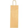 Harmanec K Papierová taška na víno 140x80x390,mm zlatá, krútené ušká vo farbe Harmanec K Papierová taška na víno 140x80x390,mm zlatá, krútené ušká vo farbe