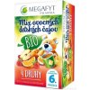 MEGAFYT Mix BIO ovocných detských čajov 4 druhy čajov (od ukončeného 6. mesiaca) 20 vrecúšok, 1x38,75 g