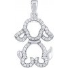 Silvego Strieborný prívesok pes Benny s čírymi Brilliance Zirconia dámsky MW13941P Silvego Strieborný prívesok pes Benny s čírymi Brilliance Zirconia dámsky MW13941P