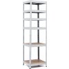 Policový regál Trestles RH 2000x600x300, nosnosť 2100 kg, 6 políc Farba: sivá, Typ police: drevená MDF 5,4 mm Policový regál Trestles RH 2000x600x300, nosnosť 2100 kg, 6 políc Farba: sivá, Typ police: drevená MDF 5,4 mm