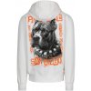 Pitbull West Coast pánska mikina na zips s kapucňou BLACKY off white