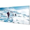 Sklenený obklad do kuchyne Lezenie na hory v zime 100x50 cm Sklenený obklad do kuchyne Lezenie na hory v zime 100x50 cm