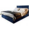 Manželská boxspring posteľ s úložným priestorom Murlo 160x200 - kráľovská modrá Manželská boxspring posteľ s úložným priestorom Murlo 160x200 - kráľovská modrá