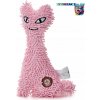 JK ANIMALS plyšová hračka pre psa ružová mačka 23 cm