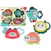 mamido Detská rattle Set 4ks korytnačka ryby morské živočíchy teether mamido Detská rattle Set 4ks korytnačka ryby morské živočíchy teether
