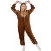 Plyšový overal Kigurumi - vzor sob - veľkosť L - 175 cm Plyšový overal Kigurumi - vzor sob - veľkosť L - 175 cm