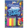 Alvarak Narodeninové sviečky so stojenčekmi a nápisom Happy Birthday