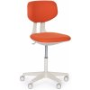 Pracovná stolička BEN, mäkké kolieska, oranžová Pracovná stolička BEN, mäkké kolieska, oranžová