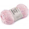 Pletacia priadza Cotton Gold Paillettes s flitrami 50 g ružová najsv. 1ks Pletacia priadza Cotton Gold Paillettes s flitrami 50 g ružová najsv. 1ks