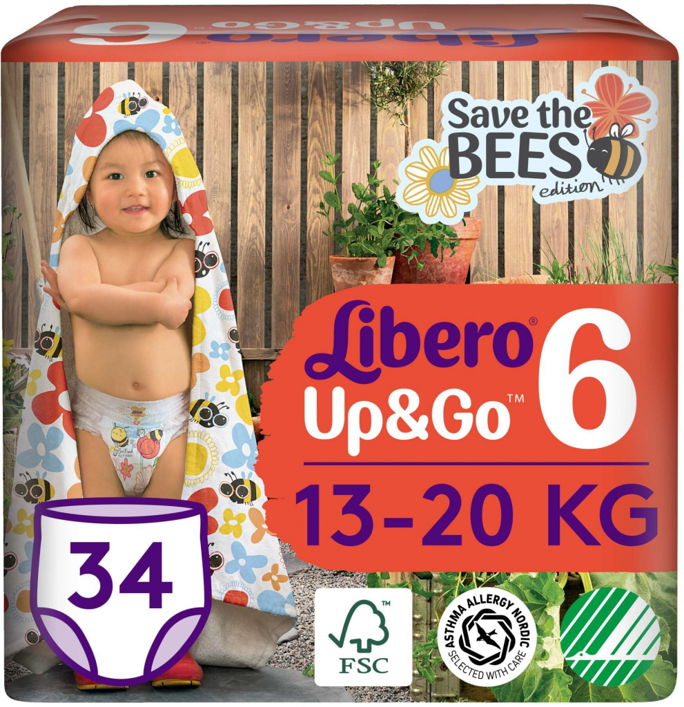 Libero Up&Go nohavice 13-20 kg Junior 6 34 ks