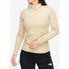 Flísová mikina dámska The North Face 100 Glacier 1/4 Zip - khaki stone Flísová mikina dámska The North Face 100 Glacier 1/4 Zip - khaki stone
