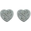 Doria Náušnice strieborné srdiečka s kryštálikmi C006 Doria Náušnice strieborné srdiečka s kryštálikmi C006