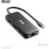 Club3D Dokovací stanice 8v1, USB-C 3.2, 1xHDMI, 1xDP, 2xUSB, 1xmicroSD/SD, 1xUSB-C PD100W, 1xRJ45, černá CSV-2551 Club 3D Club3D Dokovací stanice 8v1, USB-C 3.2, 1xHDMI, 1xDP, 2xUSB, 1xmicroSD/SD, 1xUSB-C PD100W, 1xRJ45, černá CSV-2551 Club 3D