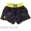 Muay Thai trenky - Fighter - Bangkok plain - čierne/neon žltá Muay Thai trenky - Fighter - Bangkok plain - čierne/neon žltá