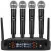 Freeboss Profesionální Set 4kanálový Bezdrátový Mikrofon Stream Podcast Karaoke Party Stage, 60m Freeboss Profesionální Set 4kanálový Bezdrátový Mikrofon Stream Podcast Karaoke Party Stage, 60m