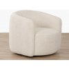 Otočné kreslo Alken, krémovo-béžová látka Otočné kreslo Alken, krémovo-béžová látka