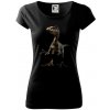 Velociraptor čierna fotka - Dámske tričko Pure - XL ( Čierna ) Velociraptor čierna fotka - Dámske tričko Pure - XL ( Čierna )