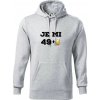 Je mi 50 pivo - Mikina pánska Cape s kapucňou - 3XL ( Svetlosivý melír ) Je mi 50 pivo - Mikina pánska Cape s kapucňou - 3XL ( Svetlosivý melír )