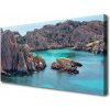 Obraz Canvas Záliv skaly more krajina 100x50 cm Obraz Canvas Záliv skaly more krajina 100x50 cm