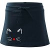 Mačka - srdce namiesto nosa - Športová sukne - two in one - L ( Tmavomodrá (veľmi tmavá - skoro čierna) ) Mačka - srdce namiesto nosa - Športová sukne - two in one - L ( Tmavomodrá (veľmi tmavá - skoro čierna) )