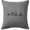 Kolky EKG - Vankúš 50x50 - 50x50 - Iba poťah ( Tmavosivý melír ) Kolky EKG - Vankúš 50x50 - 50x50 - Iba poťah ( Tmavosivý melír )