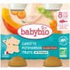 3+1 zadarmo - Babybio menu mrkev a dýně se pstruhem 2 x 200 g 3+1 zadarmo - Babybio menu mrkev a dýně se pstruhem 2 x 200 g