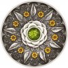 Česká mincovna Strieborná medaila Mandala s vltavínom - šťastie a hojnosť stand 93,3 g