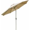 Garden-Shop Slnečník N19 Ø 3m sklopný polyester/hliník - krémový Garden-Shop Slnečník N19 Ø 3m sklopný polyester/hliník - krémový