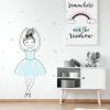 lovel Nálepka na stenu Pastel - baletka Hanka DK142 lovel Nálepka na stenu Pastel - baletka Hanka DK142