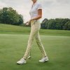 Dámske nohavice Alberto Golf MONA Super Jersey metalic print XS Dámske nohavice Alberto Golf MONA Super Jersey metalic print XS