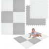 Penová podložka HUMBI 180 × 120 cm – veľké vodoodolné puzzle, 6 ks, biela/sivá Penová podložka HUMBI 180 × 120 cm – veľké vodoodolné puzzle, 6 ks, biela/sivá