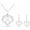 Ellami Ellami VERONA 002 Set retiazka a náušnice, srdiečko so symbolom nekonečna, so zirkónmi Ellami Ellami VERONA 002 Set retiazka a náušnice, srdiečko so symbolom nekonečna, so zirkónmi