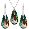 Elegantný set Swarovski elements slzy zelený CRYSTAL Vitrail medium 24mm Elegantný set Swarovski elements slzy zelený CRYSTAL Vitrail medium 24mm