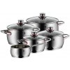 WMF Quality One sada hrncov, nerezová oceľ, možno umývať v umývačke, 5 kusov WMF Quality One sada hrncov, nerezová oceľ, možno umývať v umývačke, 5 kusov