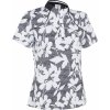 Callaway textured Abstract Floral Womens Caviar Polo košeľa