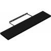 Regalux Nástenná polica XL4, 24 × 118 × 3,8 cm, lamino, čierna, 65152 Regalux Nástenná polica XL4, 24 × 118 × 3,8 cm, lamino, čierna, 65152