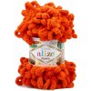 Alize příze Puffy 06 sytá oranžová Alize příze Puffy 06 sytá oranžová
